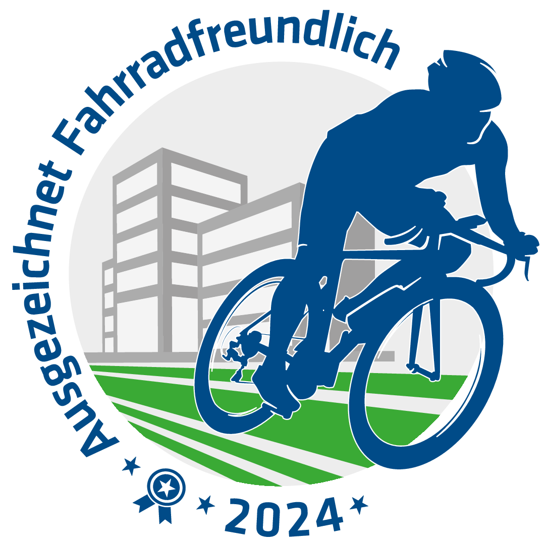 Logo Ausgezeichnet Fahrradfreundlich 2024